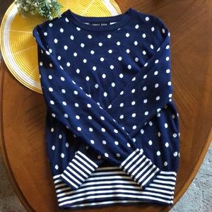 Sweet Rain Polka Dot Sweater